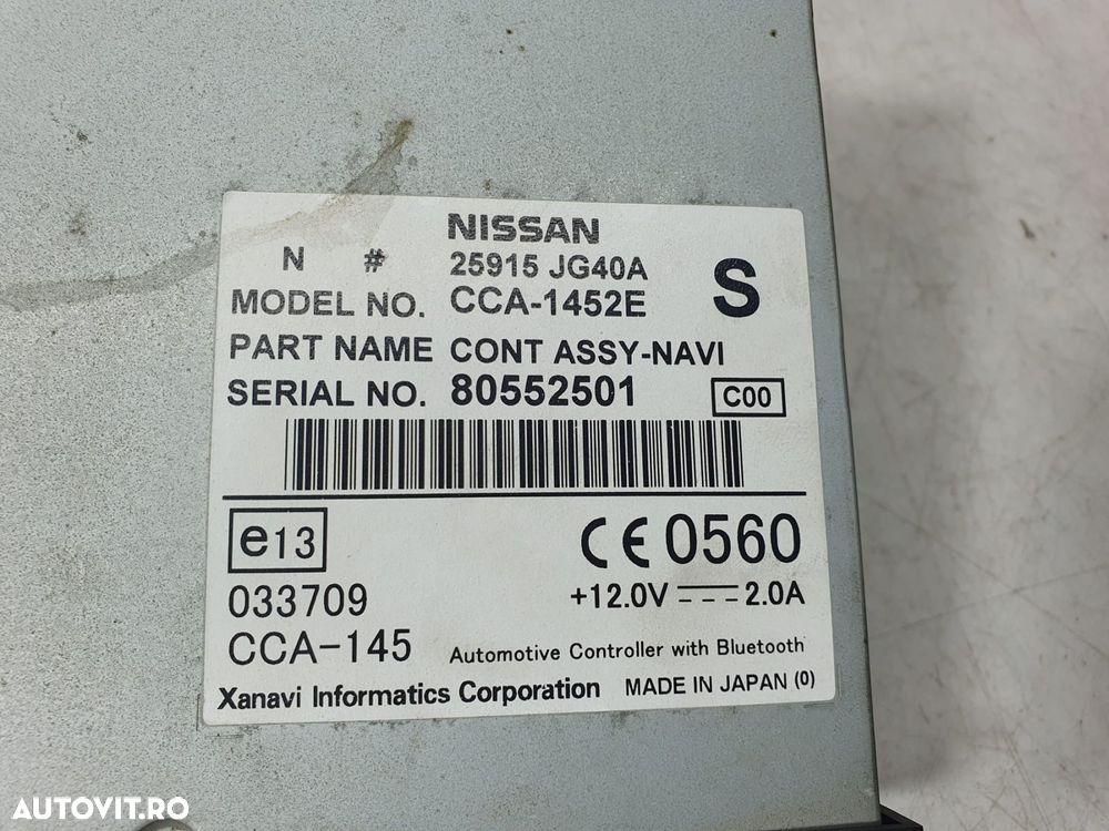 Magazie CD 25915jg40a Nissan Qashqai 1 J10  [din 2007 pana  2010] - 2