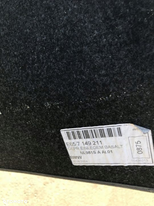 TAPICERKA PODŁOGA BAGAŻNIKA 7149211 BMW E65 - 3