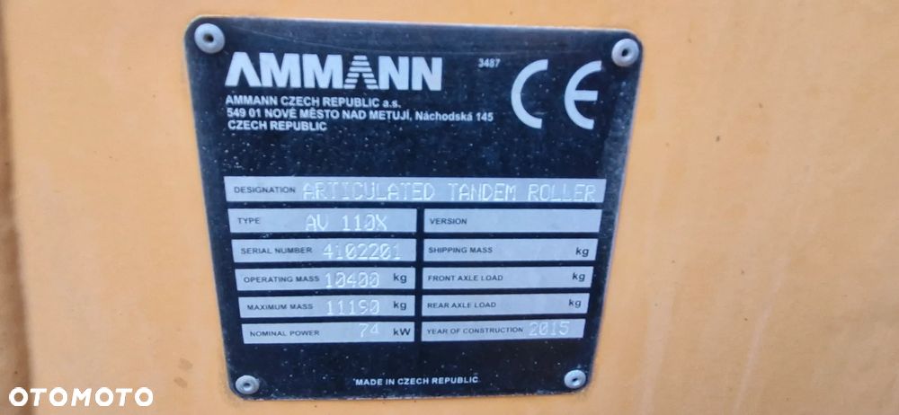 Ammann AV110X/ 1380MTH/ Maszyna sprowadzona - 8