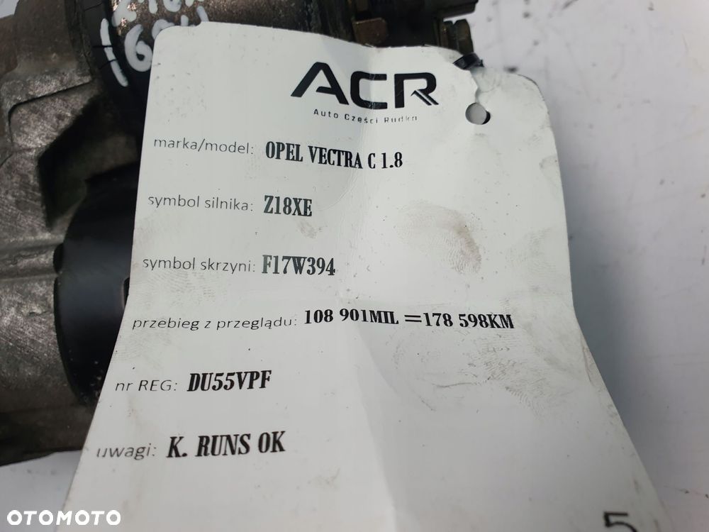 ROZRUSZNIK Opel Vectra C Astra H 1.8 16V bosch 0001107435 - 7