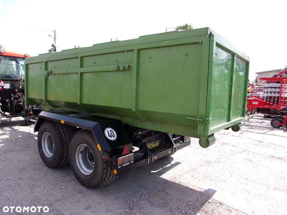 Pronar Przyczepa hakowa PRONAR T-285/1 - 17,7t do obsługi kontenerów rolniczych, budowlanych i komunalnych oraz platform  transportowych,  Kontener KO-04 -13,5t, Kontener KP-10 -7ton - 25