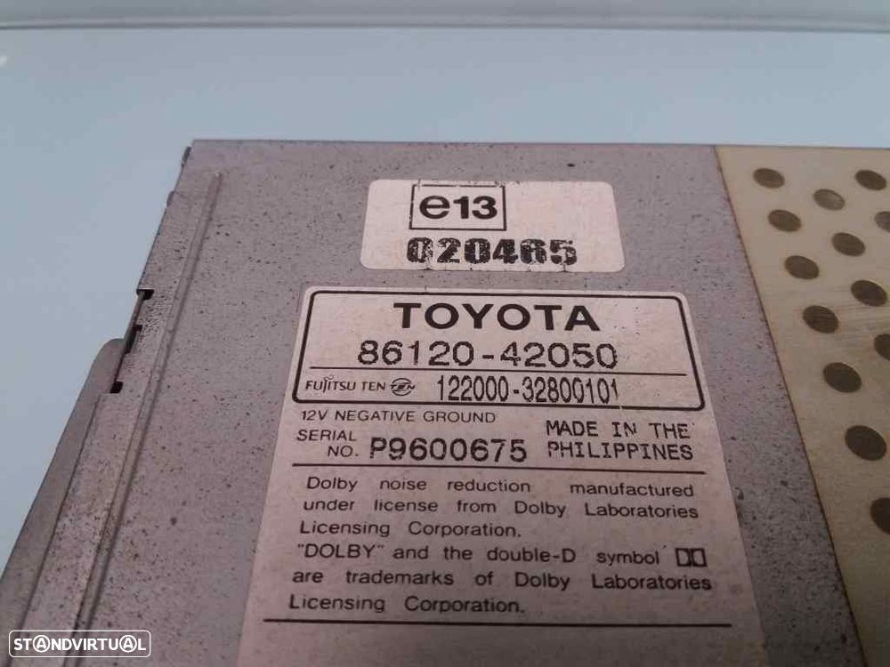 SISTEMA AUDIO / RADIO CD TOYOTA RAV 4 II 2001 -8612042050 12200032800101 - 3