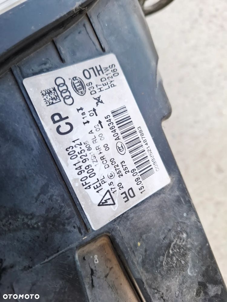 Lampa Reflektor Świateł Przód Xenon LED Lewy Lewa Audi A6 C6 Europa Lift 4F0941003CP - 13