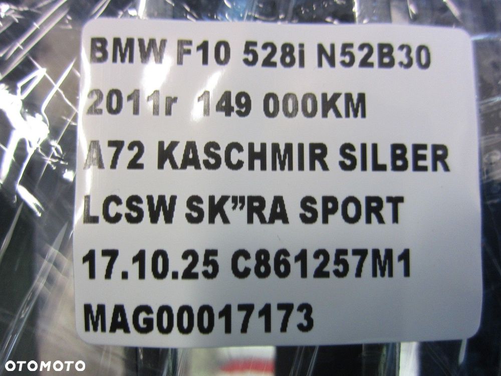 BMW F10 F11 NERKA ZDERZAKA PRZEDNIEGO KRATKA PRAW GRILL 51137200728 7200728 - 10