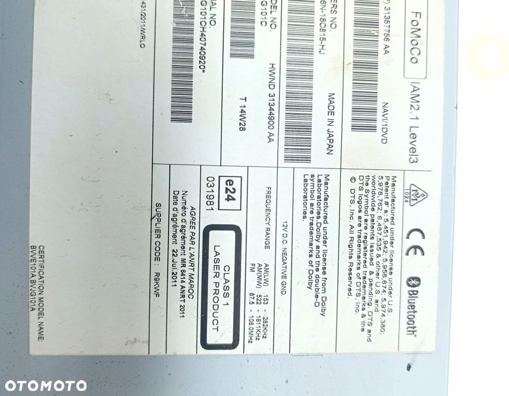 RADIO LAND ROVER RANGE ROVER III  BVJG101C - 3