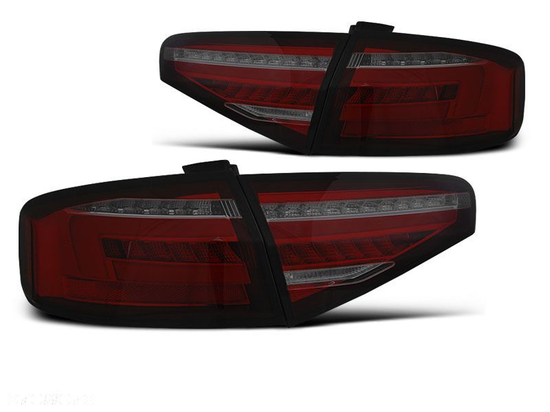 Lampy Diodowe Audi A4 B8 12-15 Sedan Red Smoke Dts - 1