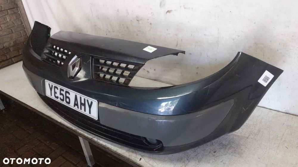 ^ ZDERZAK PRZÓD PRZEDNI DO RENAULT SCENIC II 2 TEJ47 SZARY HALOGENY - 3