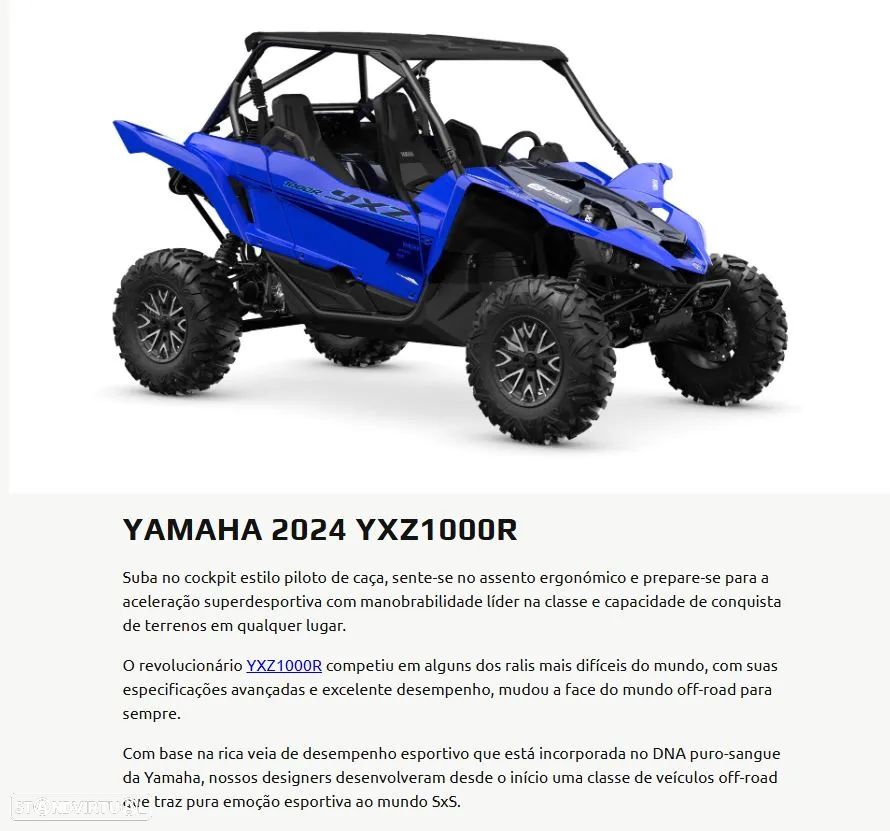 Yamaha YXZ 1000R Caixa Manual - Iva Dedutivel - 24