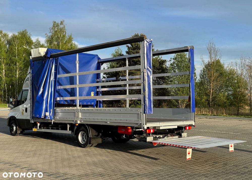 Iveco Daily 2023r Hi-Matic‼️72C18‼️Winda Dhollandia 1000KG // Plandeka 15 Palet 2x Firanka + dach zsuwany + regulacja wysokości ‼️Spanie z tyłu WEJKAMA Wysokość rampowa Full LED Tempomat Salon Polska DMC7200KG Faktura Vat 23% TwinCab - 6