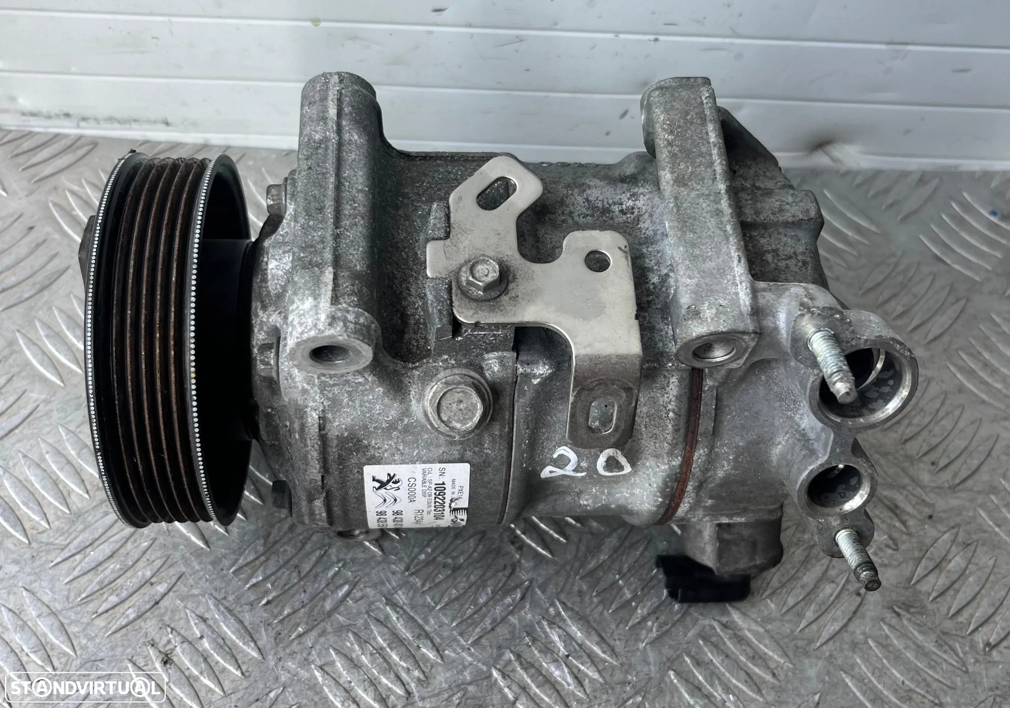 Compressor Ar Condicionado Peugeot/ Citroen 1.5 BlueHDi Ref: 984384018000/9843855980-000/YH01 - 2