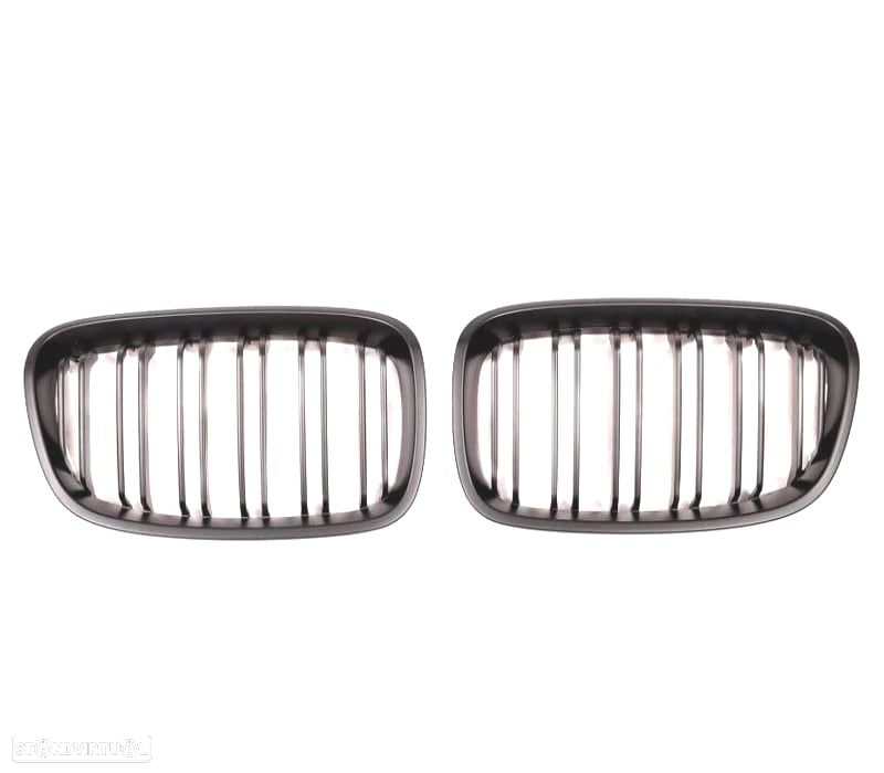 GRELHAS FRONTAIS DUPLAS BMW F20 PRE-LCI 11-15 LOOK M1 PRETO MATE - 3