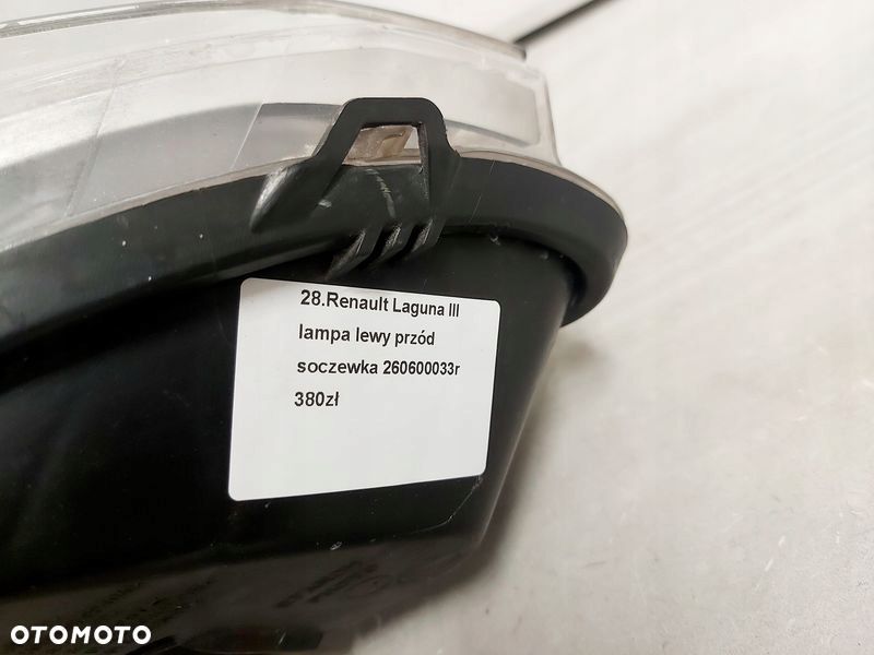 LAGUNA III LAMPA LEWY PRZÓD SOCZEWKA LEWA PRZEDNIA - 8