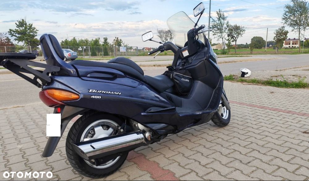 SUZUKI BURGMAN 250 400 K1 K2 K3 owiewka osłona boczek czasza silnik zawieszenie podnóżek siedzenie chłodnica regulator moduł przełącznik przekaźnik licznik wiązka stelaż podnóżek reflektor czasza płoza wypełnienie schowek