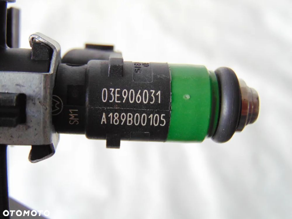KOMPLET wtrysk wtryskiwacz paliwa 03E906031 VW Volkswagen Polo IV Skoda Fabia Seat Ibiza III benzyna 1.2 - 2