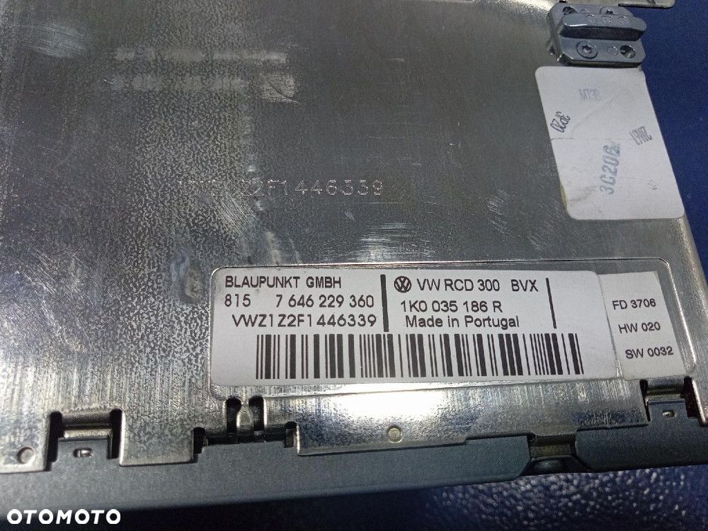 VW GOLF V RADIO ODTWARZACZ 1K0035186R - 7