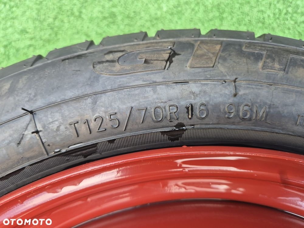 RENAULT CLIO CAPTUR Koło dojazdowe zapasowe GT Radial T125/70 R16 96M 2014 - 3