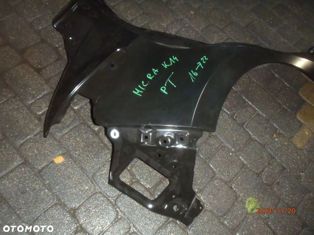 błotnik poszycie fartuch ćwiartka karoseria BŁOTNIK TYŁ TYLNY PRAWY NISSAN MICRA K14 oryginał - 9
