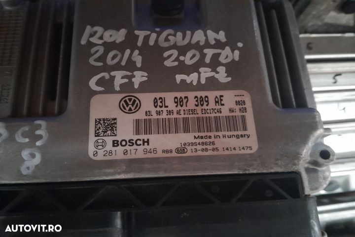 Calculator motor ECU 03L907309AE 03L907309AE Volkswagen VW Tiguan 1 [ - 2