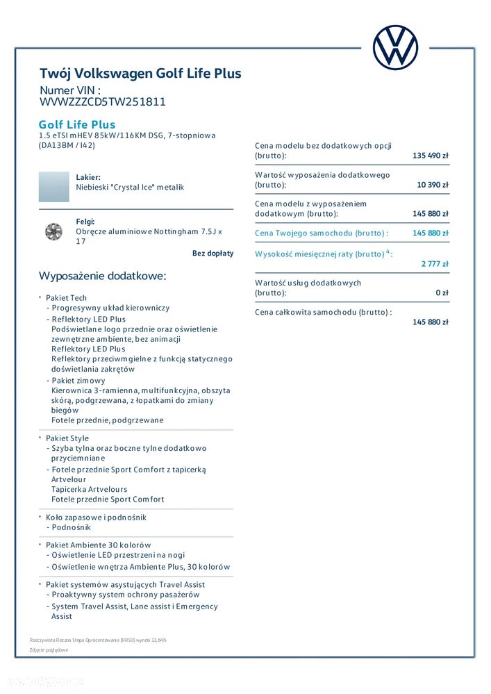 Volkswagen Golf 1.5 eTSI mHEV Life Plus DSG - 12