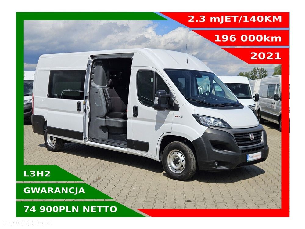 Fiat Ducato L3H2 *74900zł NETTO* Brygadówka 6 osób 2.3 MultiJET/140KM
