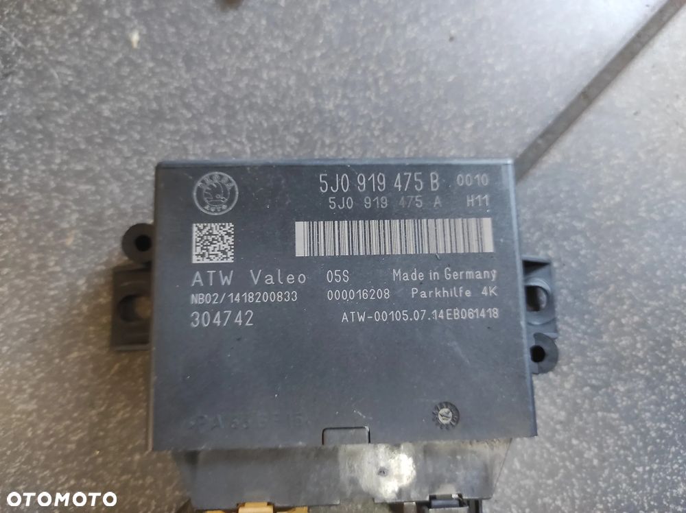 5J0919283B MODUŁ PDC PARKOWANIA SKODA FABIA 2 ROOMSTER PRAKTIK YETI SUPERB 2 SPRAWNY GWARANCJA WYSYŁKA !!!! - 2