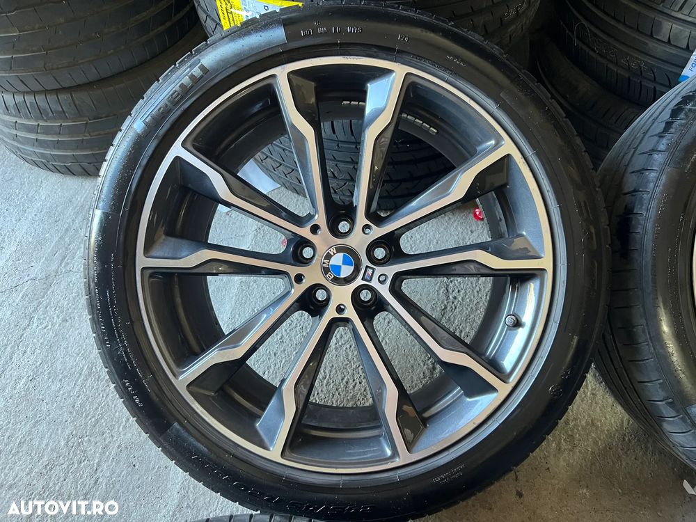 Jante Bmw X3 X4 R20 G01 G02 Originale M699 anvelope vara pirelli run flat Omologate BMW cu steluta RSC senzori presiune in doua latimi - 2