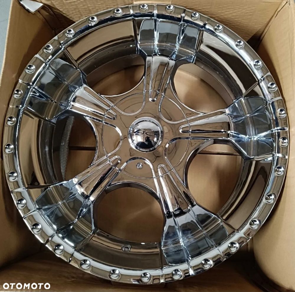 Nowe Felgi chrom chromowane 20 cali 5x114.3 5x120 20x8.5 ET30 chrysler BMW dodge + opony 245/45/20 + czujniki - 9