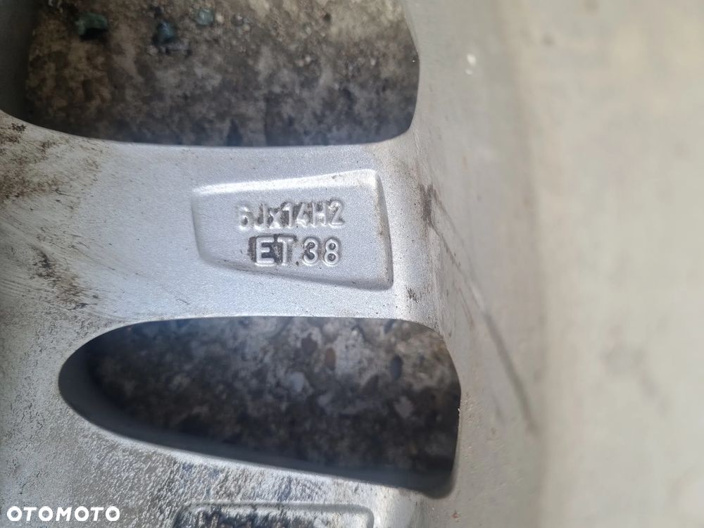 SKODA FABIA II 07-14 2 SZTUKI FELGI ALUFELGI 14'' 6Jx14H2 ET 38 * - 4