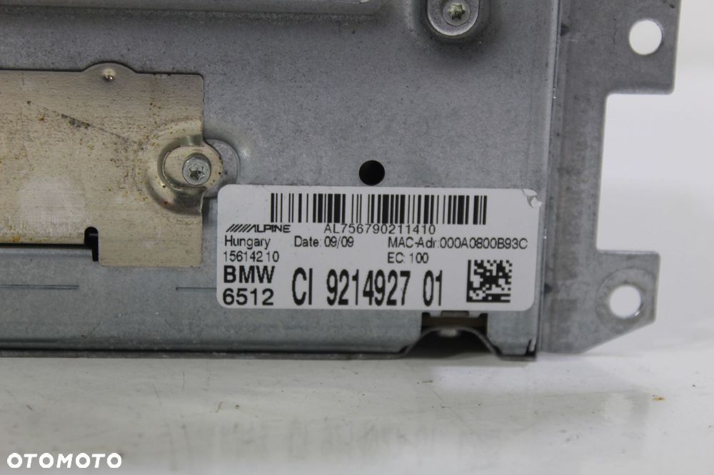 RADIO CZYTNIK NAWIGACJI NAVI BMW E60 CIC 9214927 - 2