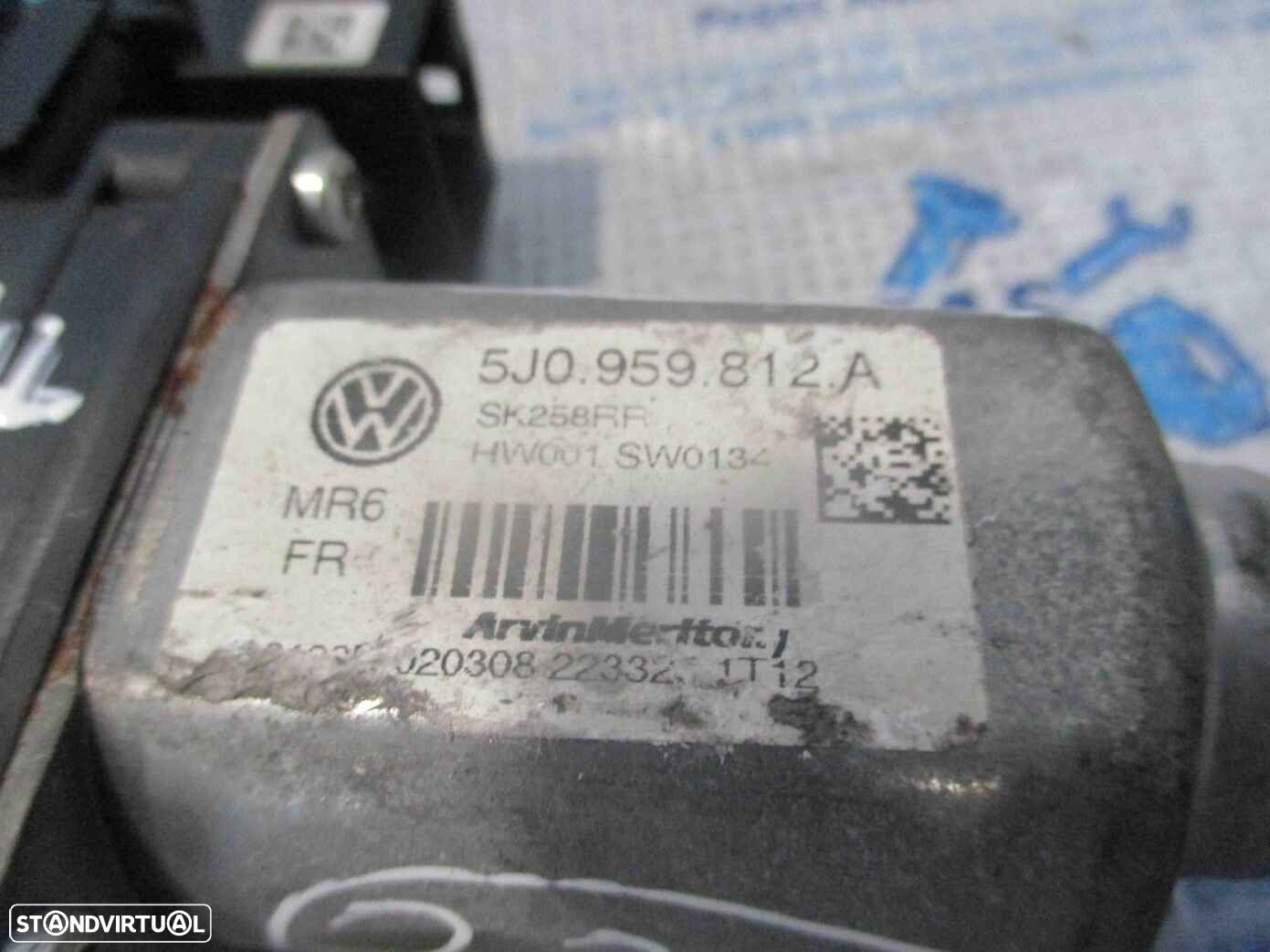 Motor Elevador Vidro 5J0959812A SKODA FABIA 2 2007 1.4I 85CV 5P AMARELO FD - 4