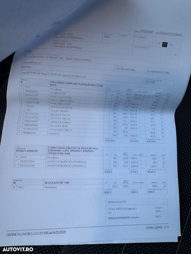 Lexus Seria NX 300h AWD F Sport - 19