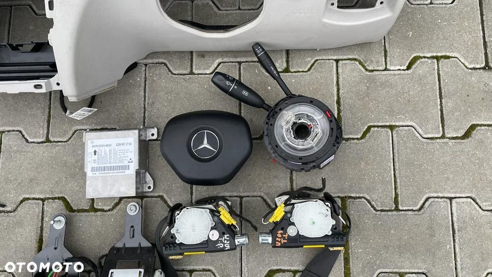 MERCEDES C W204 LIFT DESKA KONSOLA PODUSZKI PASY ANGLIK - 5