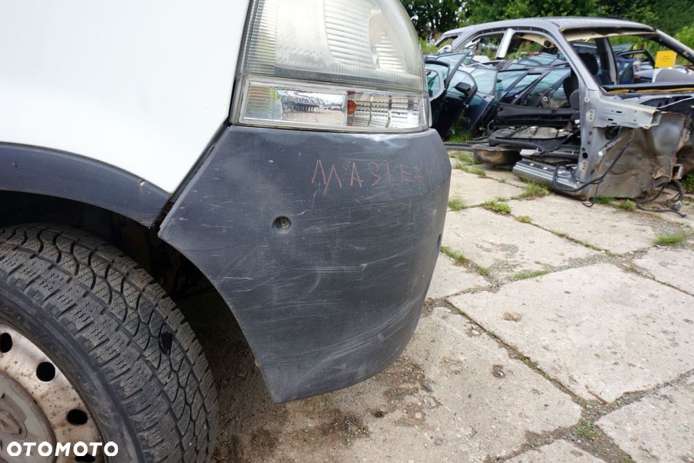 MASKA ZDERZAK BŁOTNIKI LAMPY MASTER II LIFT O389  RENAULT 2003-2010 BIAŁY PRZÓD KOMPLETNY - 7