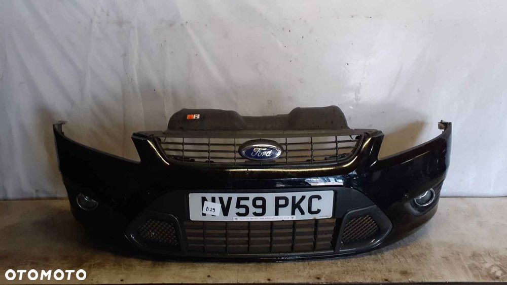 ^ ZDERZAK PRZÓD PRZEDNI FORD FOCUS MK.2 2 II LIFT FL F3 CZARNY ST LINE RS HALOGENY - 1