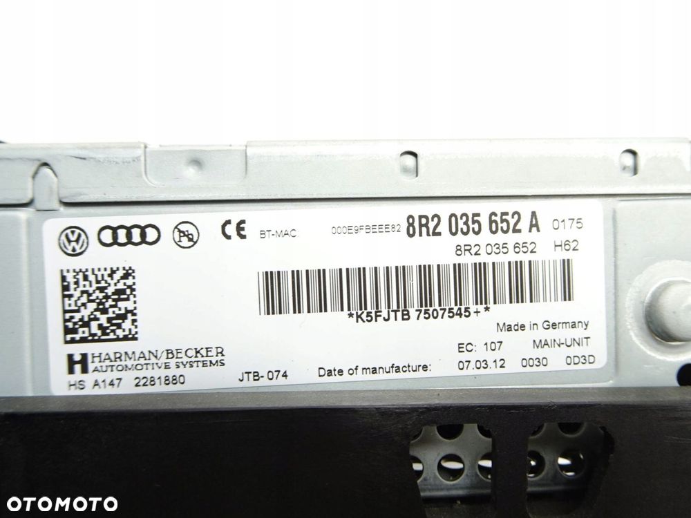 radio cd audi a4 b8 lift - 9
