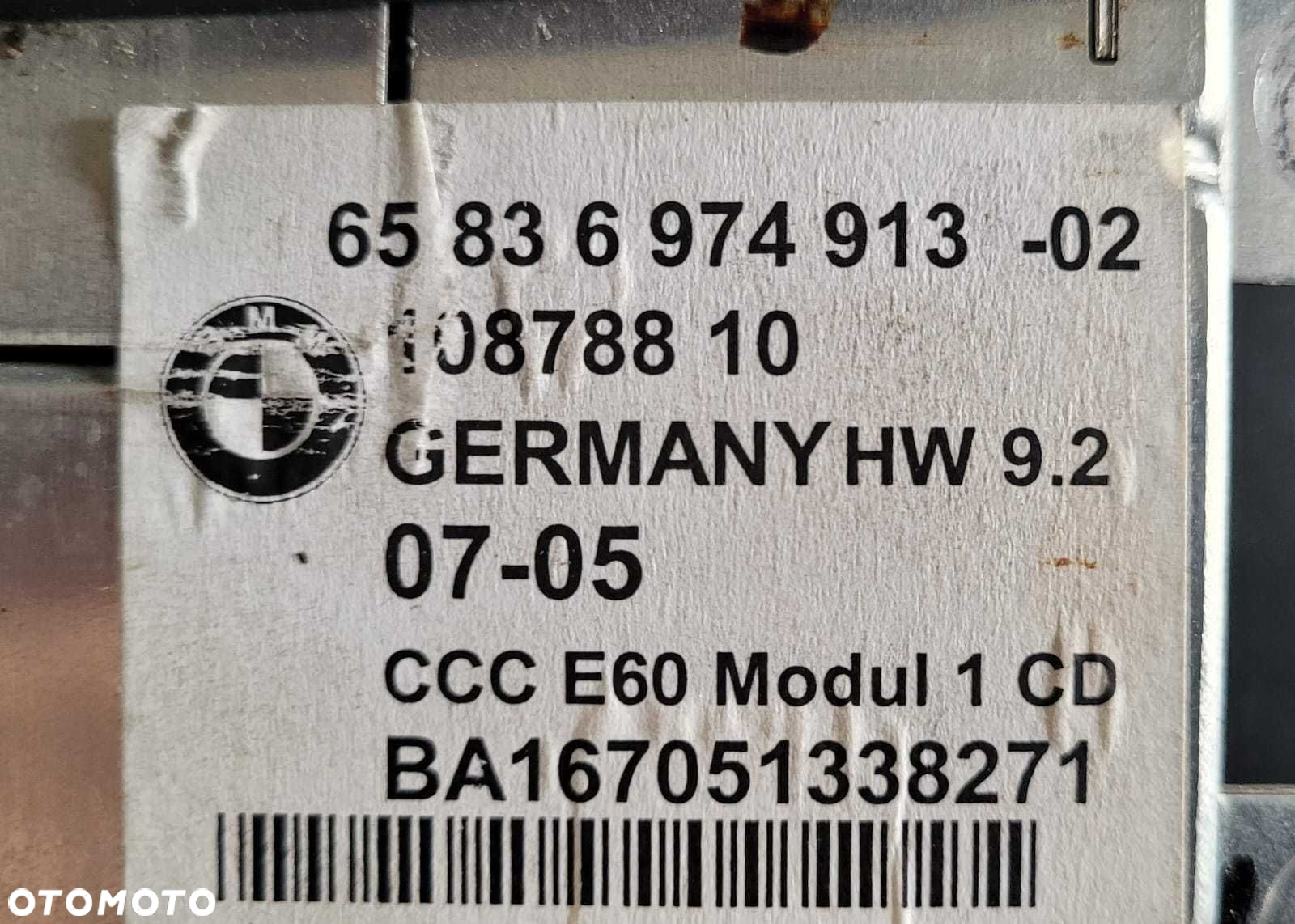 Radio czytnik nawigacji CCC Navi BMW 5 E60 E61 E63 E64 - 2