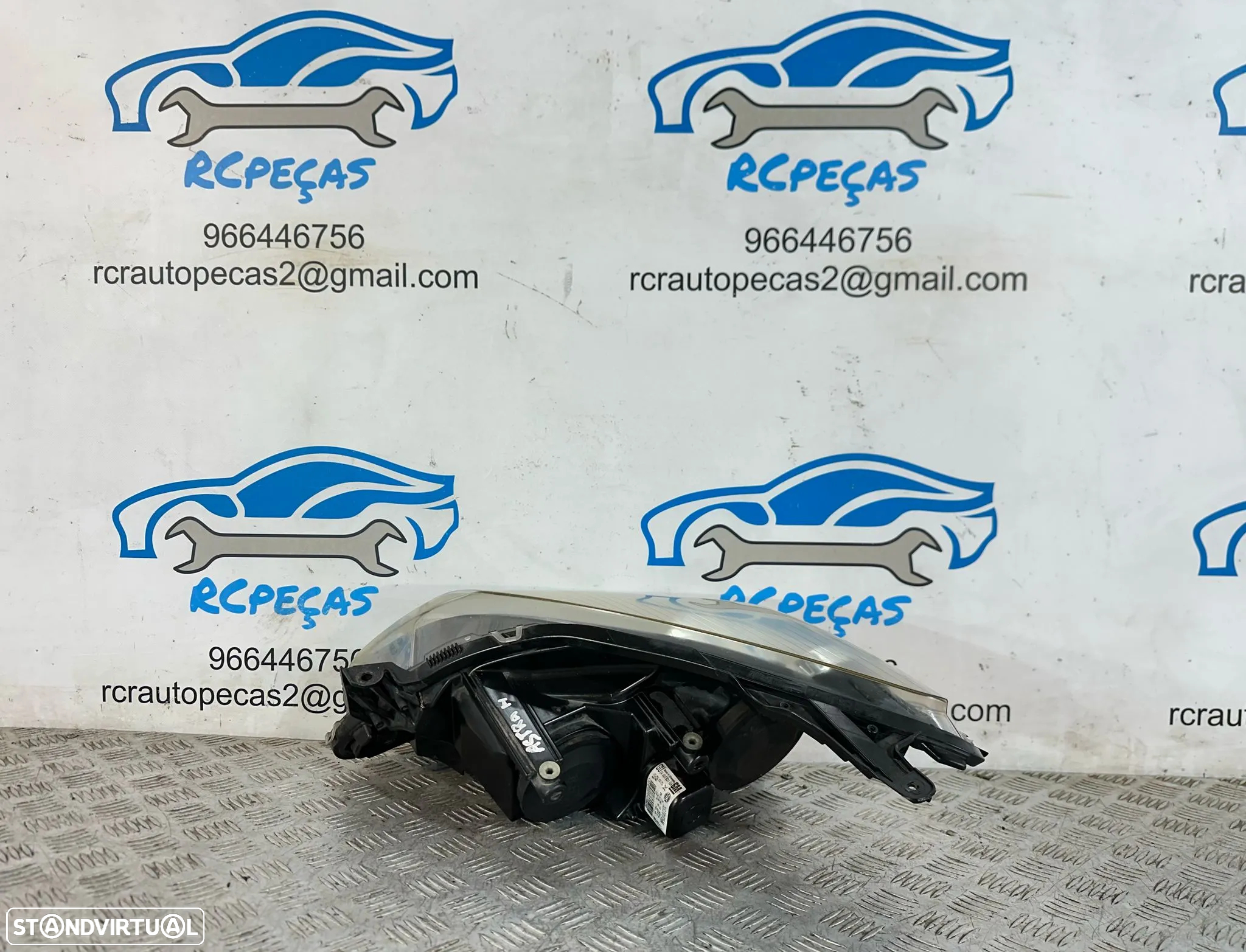 .Conjunto Oticas Farois Frontal Frente Esquerda Direita Halogenio Original GM Opel Astra H 1LG270370-04 1LG270370-03 - 10