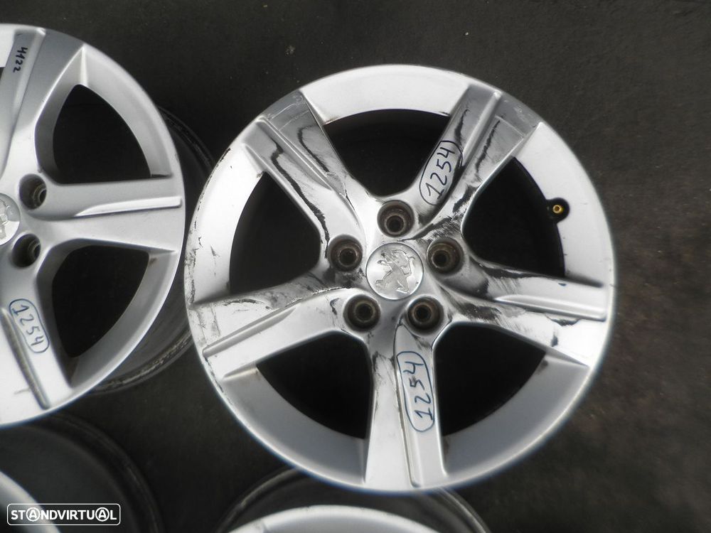 Jogo De Jantes Jgjant1254 PEUGEOT 508 2011 1.6HDI 112CV 4P CINZA ET46 7X16 5X108 64.5MM - 5