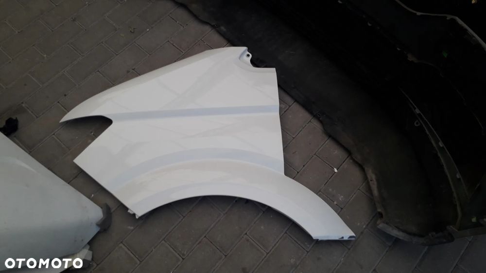 Maska błotniki zderzak chłodnice lampy   przód pas belka Man TGE Crafter 7C  biały biała - 3