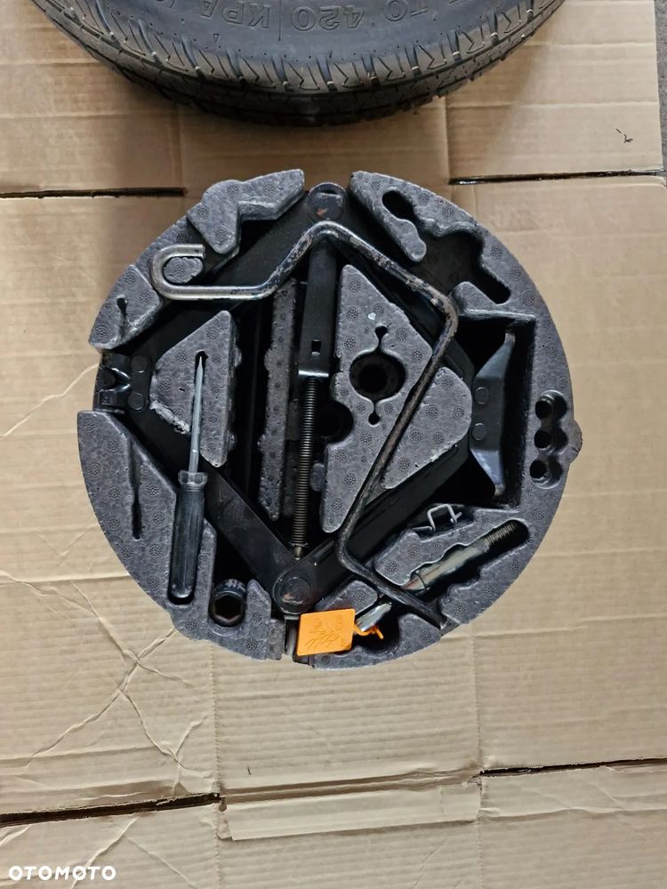 Koło dojazdowe zestaw lewarek klucz Opel Meriva B II 5x110 benzyna - 3