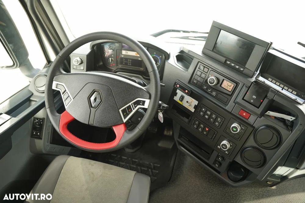 Renault C 380 / 6x4 / CAROSERIE DE LIVRARE 6,8 m / + HIAB X-HIPRO 192 ES-4 ÎNALTĂ DE RIDICARE: 12,4 M / ROTATOARE / FURCĂ PENTRU PALEȚI / EURO 6 - 31