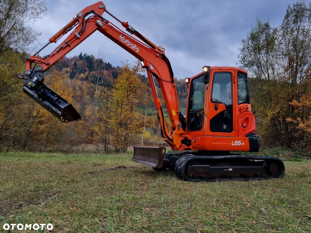 Kubota U55 Koparka 5.5tony 2016r z Norwegii 2750mtg Klima skarp.Hydra jak Nowa - 3