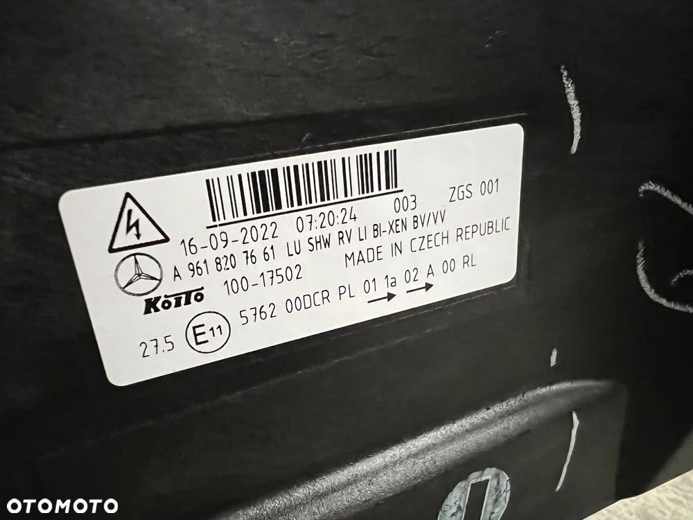 REFLEKTORY LAMPY PRZÓD MERCEDES MP4 ACTROS ANTOS AROCS  XENON KOMPLET - 5