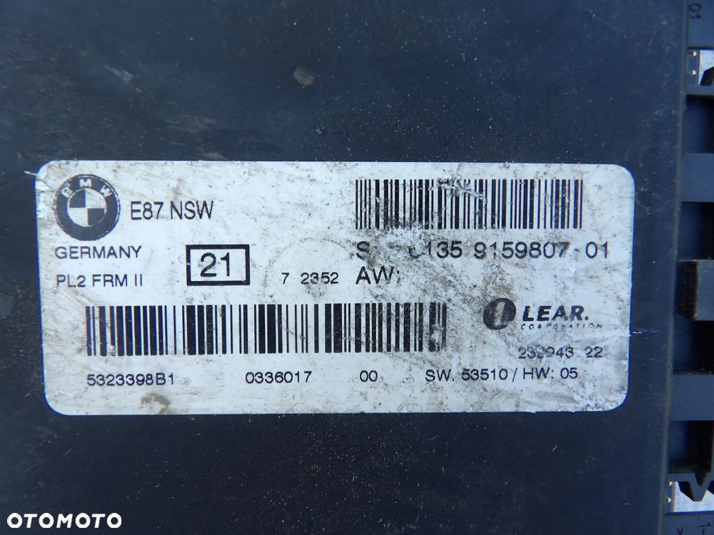 BMW MODUŁ STEROWNIK ŚWIATEŁ - 9159807 - 1