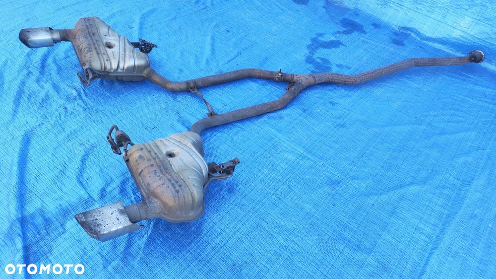 TŁUMIK LEWY PRAWY WYDECH RURA WYDECHOWA KOMPLETNY A1644907815 A1644903015 MERCEDES ML W164 LIFT 300CDI 3.0 CDI V6 OM642 - 1