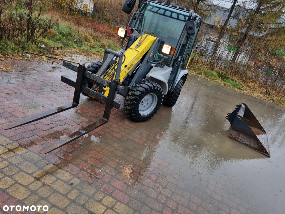 Kramer Ładowarka kołowa 348  JAK NOWA! Import Norwegia Łyżka szufla+ widły Serwisy w Dekra 4koła skręt Zero luzów wycieków Oryginał dodatkowa Hydraulika Yyanmar silnik - 19