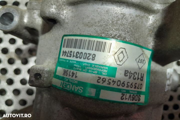 Compresor AC R134A / 8200315744 R134A / 8200315744 Renault Clio 2 [19 - 6
