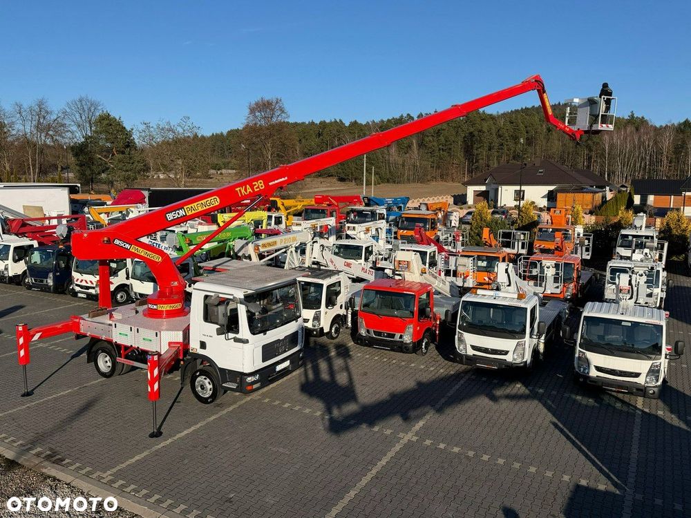 MAN TGL 8.180 Zwyżka Palfinger TKA 28 m w bok 20m podnośnik - 2