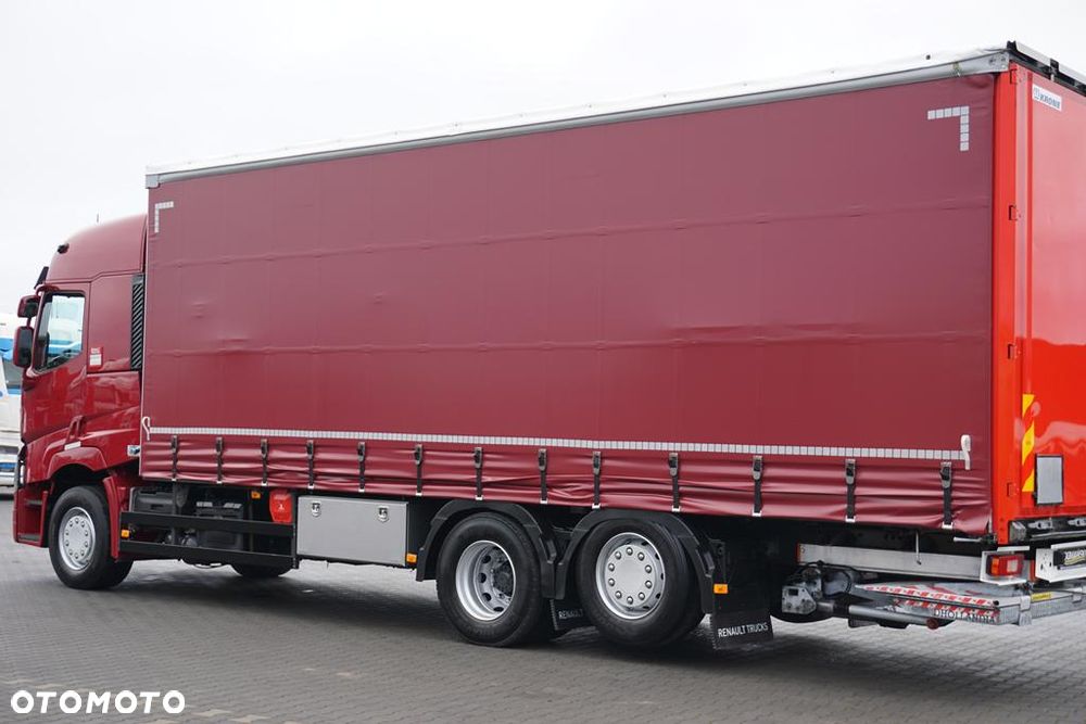 Renault T 380 / ACC / E 6 / FIRANKA + WINDA / 20 PALET / DŁ. 8,2 M / OŚ SKRĘTNA - 22