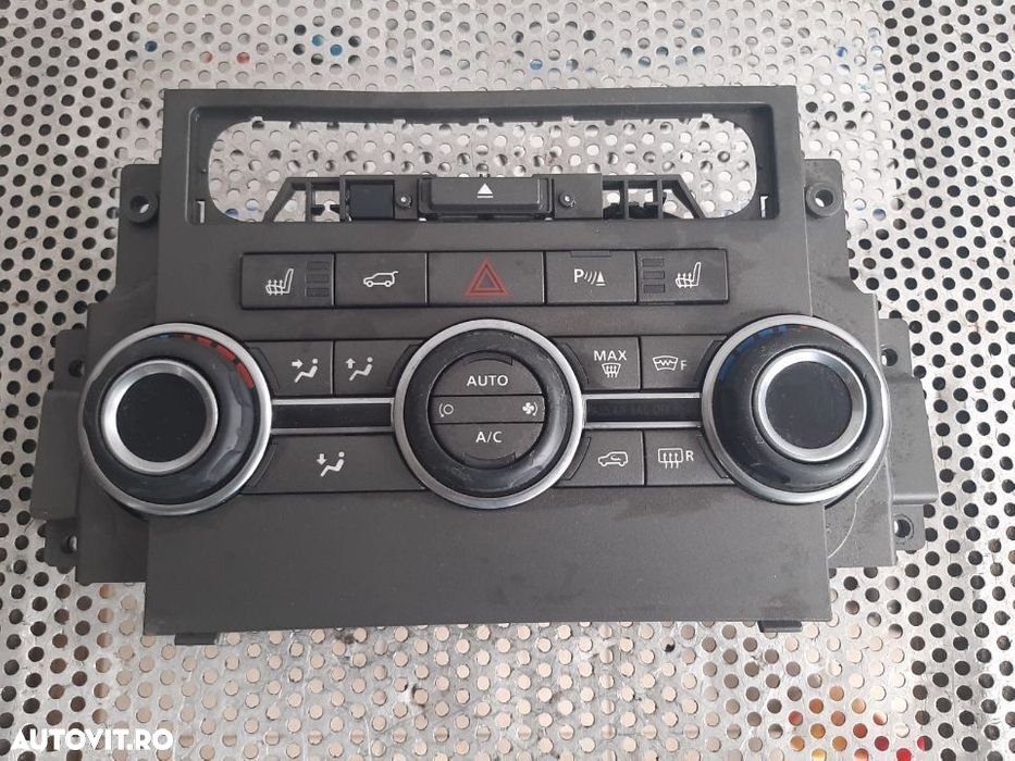 Panou Modul Comenzi Clima Dublu Climatronic Range Rover Sport Facelift An 2011-2013 CH32-19E900-EB - 4
